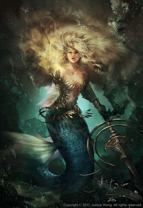 Warrior Mermaid Fantasy Art