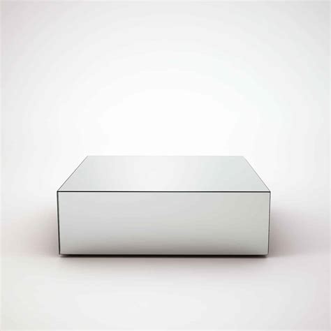 This coffee table will add a contemporary touch to any room in your home. IN STOCK - Square Mirrored Coffee Table - Klarity - Glass ...