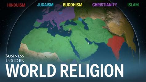 Animated Map Shows How The Five Major Religions Spread Across The World 3000 Bc 2000 Ad