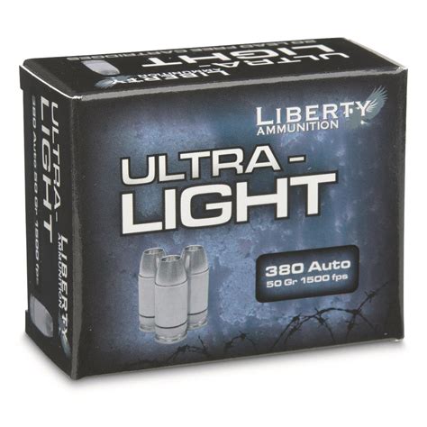 Liberty Ultra Light 380 Acp Hp 50 Grain 20 Rounds 728155 380