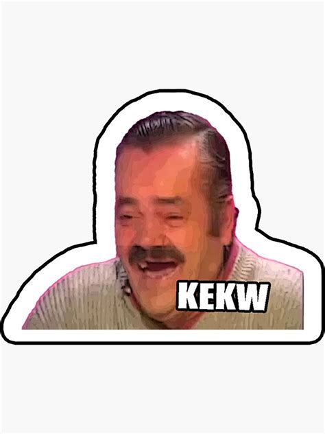 Kekw Twitch Emote Sticker Sticker By Bromonium Redbubble