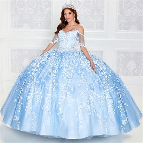 Quinceanera Dresses Baby Blue And White