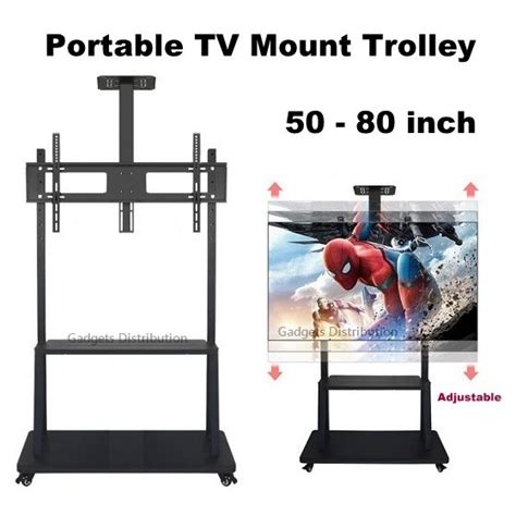 50 To 100 Inch Tl1800 Tl 1800 1800s Portable Large Tv Trolley Bracket