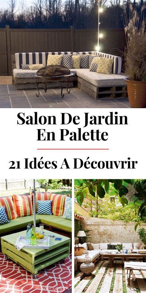 Fabriqué dans différents matériaux comme le teck, la résine, le. Salon de Jardin en Palette : 21 Idées, Conseils & Astuces ...