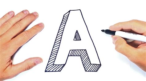 Como Dibujar La Letra A Paso A Paso Dibujo Letra A