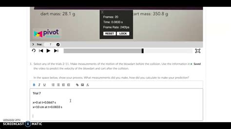 Students make measurements and analyze their data directly within the pivot interactives online environment, making it perfect for engaging students in science as. Pivot Interactives Example - YouTube