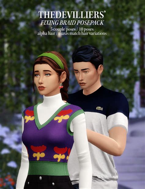Patreon Sims 4 Decades Challenge Poses Maxis Match
