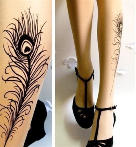 This is a tasteful placement idea that is most applicable for ladies than guys. Tattoo Designs: Peacock Feather Tattoo on Leg