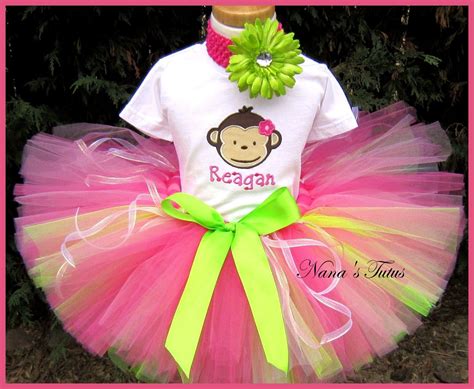 Personalized Punky Mod Monkey Party Outfit Perfect For Theme Parties