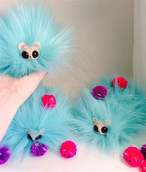 Fluffy Puffy Plush Toys With Cute Paws With Or Without Cage Etsy