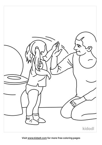 Potty Training Printable Pages Coloring Pages