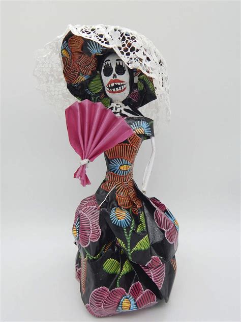 Buy Color Y TradiciÓn Mexican Catrina Doll Day Of Dead Skeleton Paper