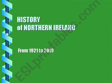 Esl English Powerpoints History Of Northern Ireland 1 4since