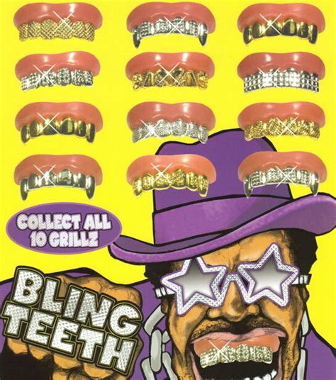 5 Bling Grill Grillz Fake Teeth Bulk Wholesale Birthday