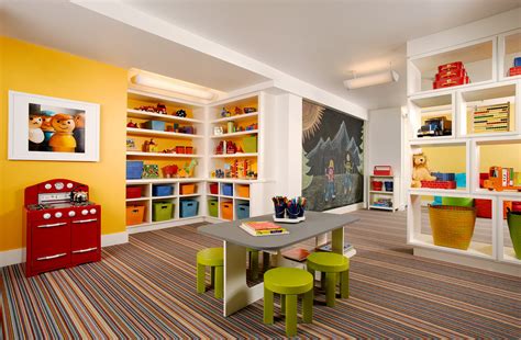 The playroom is a part of the kid's bedroom and hence, there wasn't any choice to keep the study or activity table against the wall as a bed is already occupying that space. Tips: 2014 Kids Playrooms Decorating Ideas (#8 of 9 Photos)