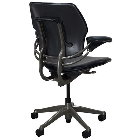 Auto adjustable unlike many office chairs. Humanscale Freedom Leather Used Task Chair, Black ...