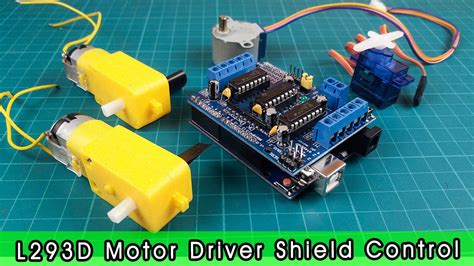 Motor Driver Shield Control L293d Ic Youtube