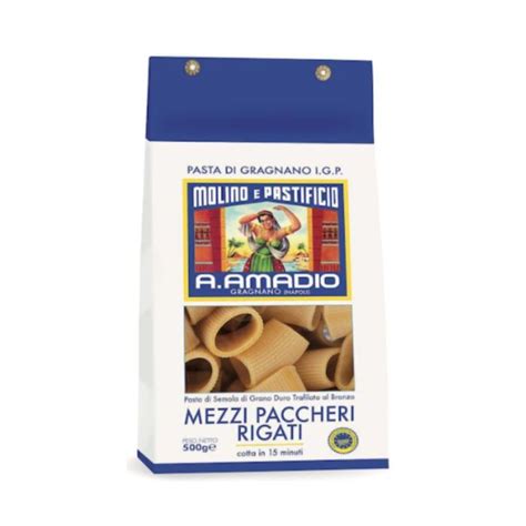 Mezzi Paccheri Di Gragnano Igp Amadio 500g Foodexplore