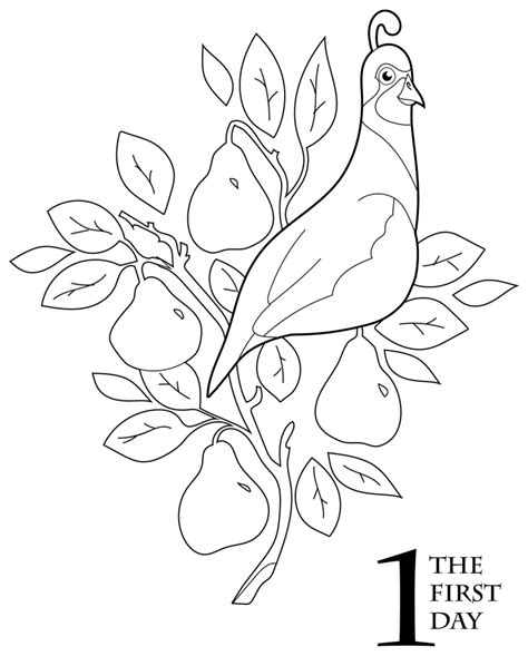 12 Days Of Christmas Coloring Pages