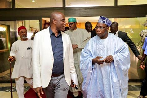 Photos Buhari Tinubu Amaechi Visit Obasanjos House In Abeokuta