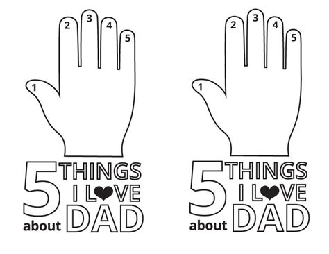 5 Things I Love About Dad Dads Love Fathers Day