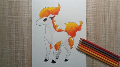 How To Draw Ponyta From Pokemon Colored Pencil Youtube