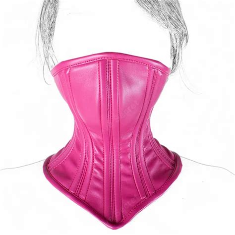 buy pu leather sex neck collars with mask fetish sex toys for women sexy collar