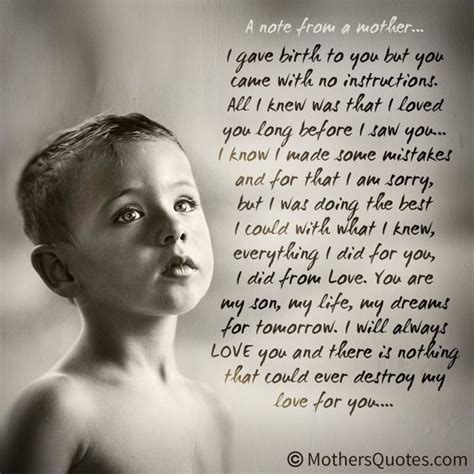 Mother Son Quotes And Sayings Son Quotes My Son Quotes I Love My Son