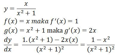 Rumus Turunan Diferensial Matematika