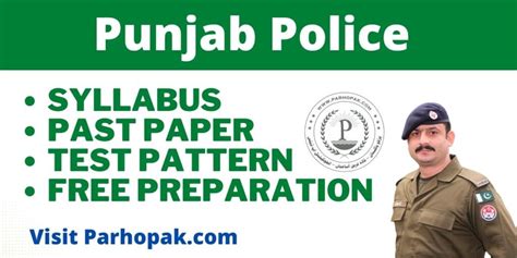 Punjab Police Written Test Pattern Parho Pakistan