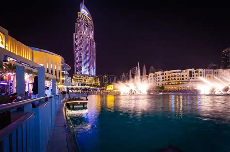 Dubai Uae May 12 2014 Dubai Fountain Is World Largest