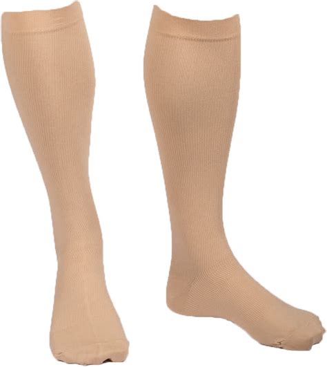 Evonation Womens Usa Made Open Toe Sheer Graduated Compression Socks 15 20 Mmhg Sports And Fitness