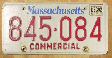 1937 Massachusetts Car License Plates Original Paint Pair