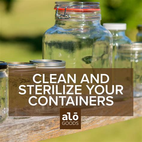 How To Properly Clean And Sterilize Containers For Re Use Alō Goods