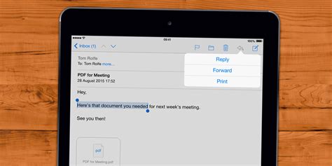 Ios 9 Reply To A Particular Section Of An Email On Ipad Tapsmart