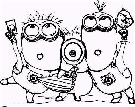 11 Cute Minions Coloring Pages - Coloring Pages