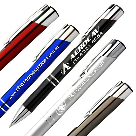 Personalised Engraved Slimline Metal Pen 8 Colours Cheap Promotion