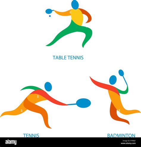 Table Tennis Badminton Icon Stock Photo Alamy