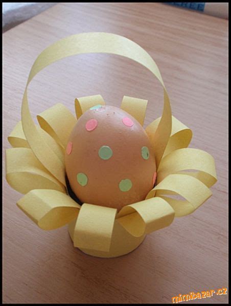 VelikonoČnÍ KoŠÍČek Na VajÍČko Easter Arts And Crafts Spring Easter