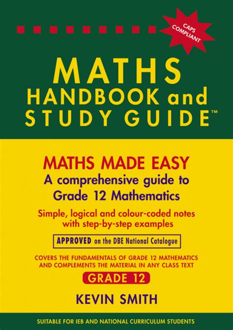 The Maths Handbook And Study Guide Grade 12 Sherwood Books