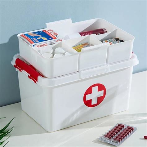 Large Medicine Kit Box Medical Boxes Plastic Container Multi Layer Sto