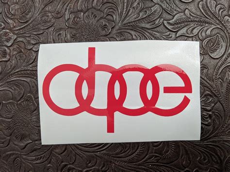 Audi Dope Decal Etsy