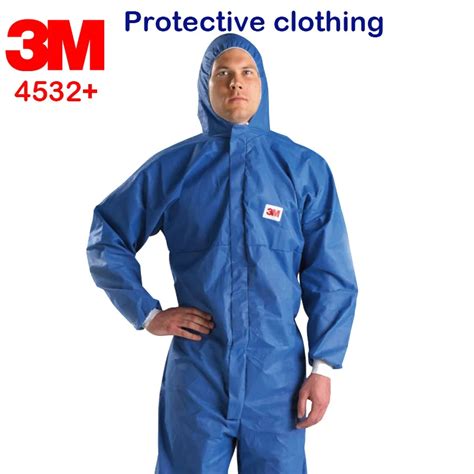 3m 4532 Protective Suit Blue Siamese Back Breathable Safety Clothing