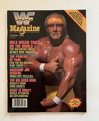 WWF Magazine 1988 October Hulk Hogan Takes On The World Hulkster