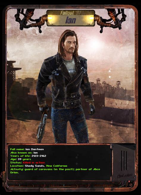 Fallout Collection Card Ian Fallout 1997 By Customovsky On Deviantart