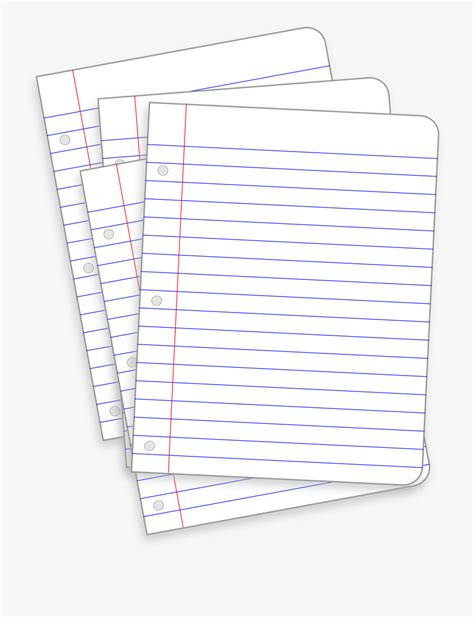 Stack Of Lined Paper Free Transparent Clipart Clipartkey
