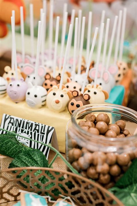 Customize it with signs to favors to create an unforgettable party! Kara's Party Ideas Jungle Animal Safari Birthday Party ...