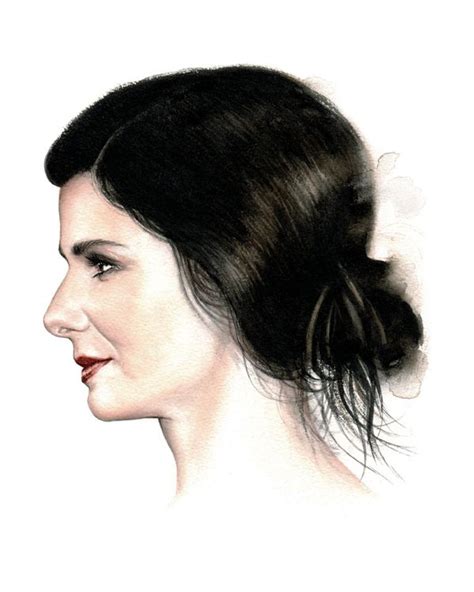 Hollywood Female Stars Portraits In Profile On Behance Watercolor