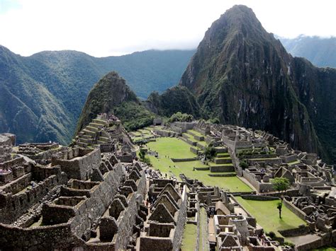 Machu Picchu Peru South America One Of The Seven Wonders Of The