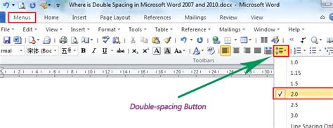 Line spacing is the space between each line in a paragraph. Where is the Double Spacing in Microsoft Word 2007, 2010, 2013, 2016, 2019 and 365